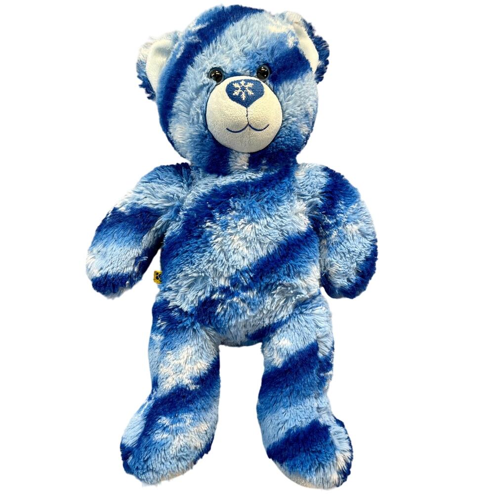 Build A Bear Snowflake Winter Hugs Furry Teddy Stuffed Retired 2011 19"